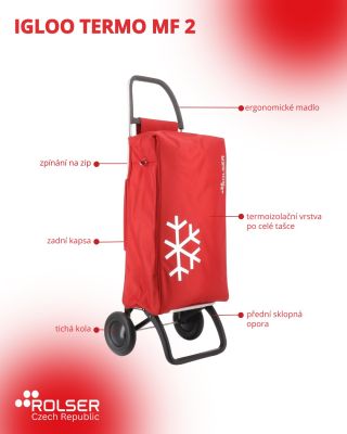 🧊Rolser Termo Igloo – chladící box na kolečkách ❄️ Maximálně praktická a zároveň stylová termotaška o objemu 40 litrů,...